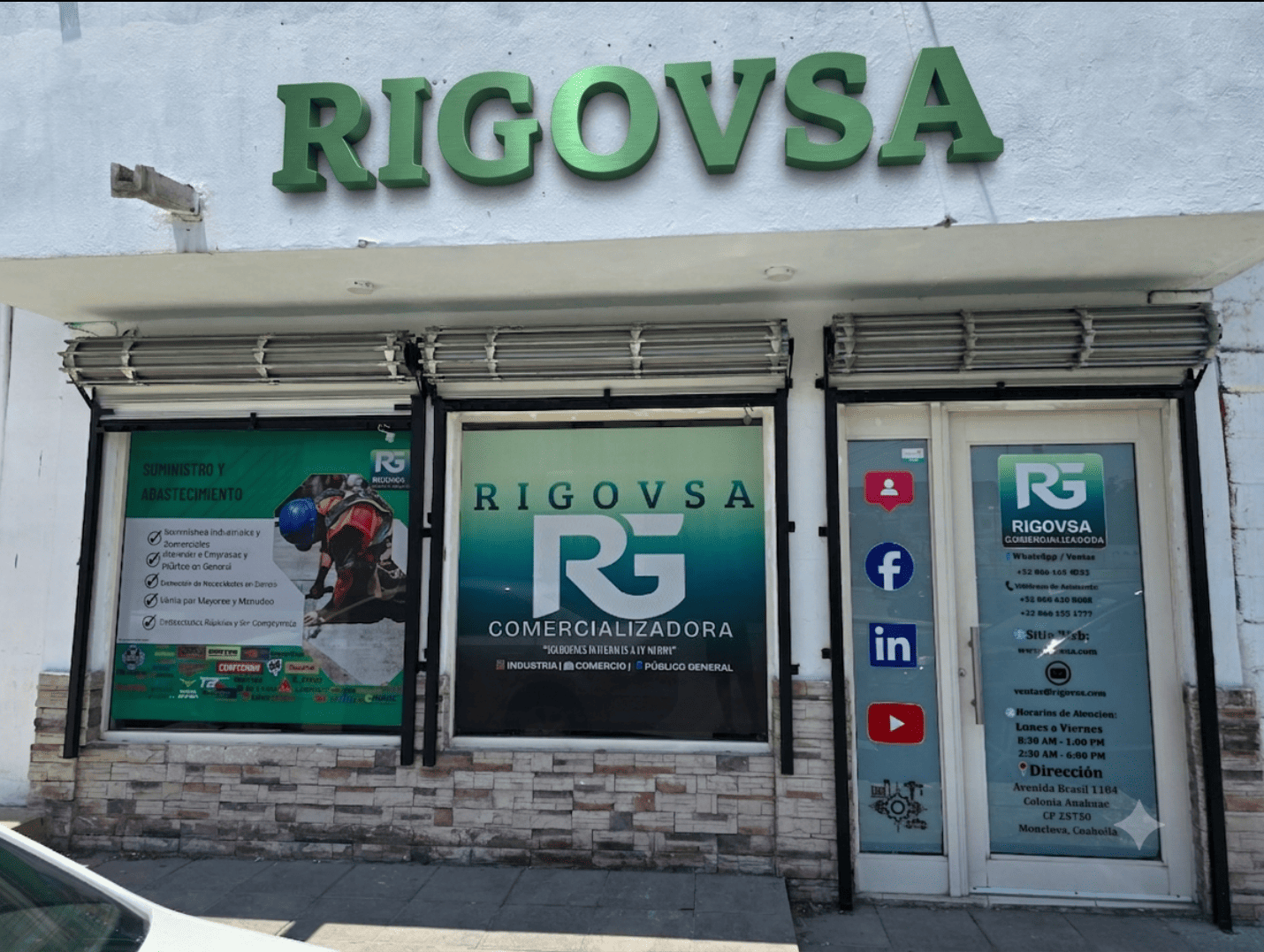 Fachada RIGOVSA Comercializadora