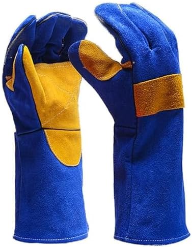Guante Soldador Azul Refuerzo Carnaza SM