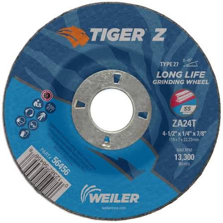 DISCO PARA DESBASTE DE 4 1/2 X 1-4 X 7/8 WEILER 56456