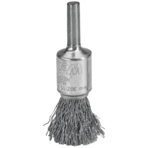 1/2" Cepillo de Punta con Vástago de Alambre Ondulado, .006" WEILER 5134