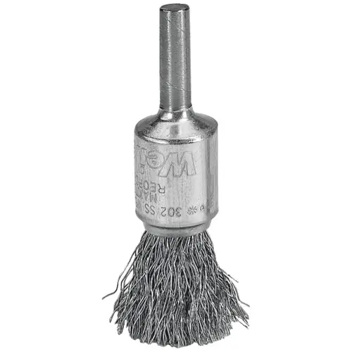 1/2" Cepillo de Punta con Vástago de Alambre Ondulado, .006" WEILER 5134